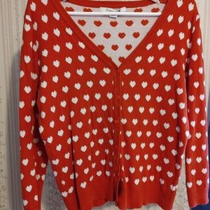 Forever 21 Hearts Cardigan